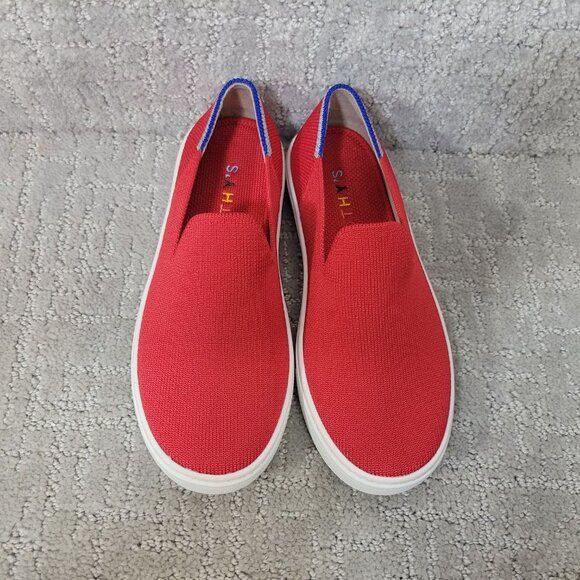 Rothy’s The Kids Sneaker Unisex US 1 Red Lollipop Round Toe Slip On Shoes - Picture 2 of 10
